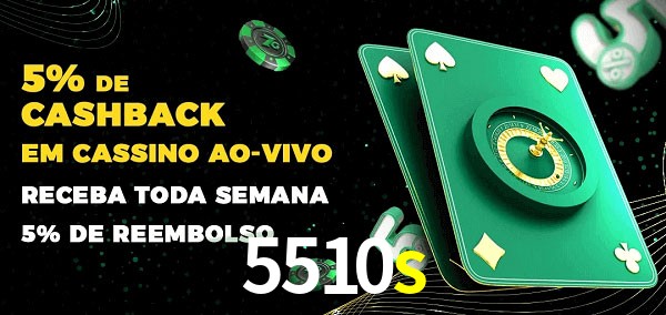 Promoções do cassino ao Vivo 5510s